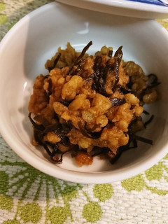 揚げ玉塩昆布生姜和え-レシピのメイン写真