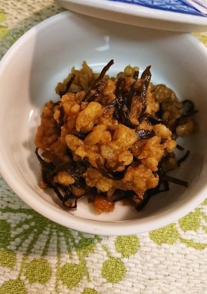 揚げ玉塩昆布生姜和え-レシピのメイン写真