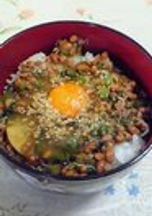 大根葉も入れて☆ヘルシー納豆丼！-レシピのメイン写真