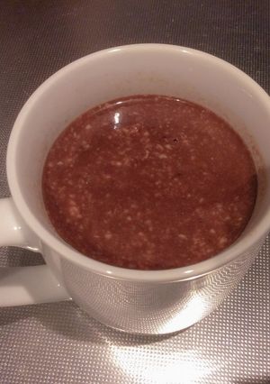 スイーツ気分?酒粕で作るココアバナナ甘酒-レシピのメイン写真