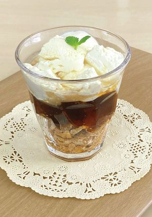 コーヒーゼリー×おとうふのパフェ-レシピのメイン写真
