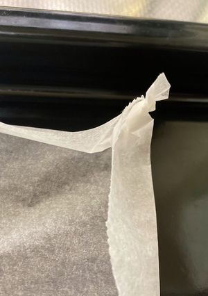 クッキングシートの敷き方(オーブン)-レシピのメイン写真