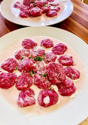 ビーツのニョッキ-レシピのメイン写真