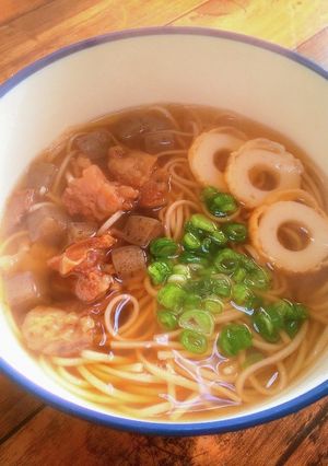 簡単関東風つゆの 牛すじぼっかけそば-レシピのメイン写真