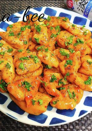 節約レシピ◎粒マスソース照り焼きチキン-レシピのメイン写真