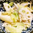 【病院】チキンと根菜マヨあえ【給食】