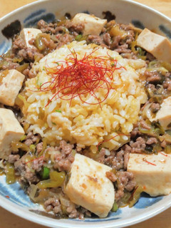 豚ひき肉に高菜と豆腐のあんかけ炒飯-レシピのメイン写真