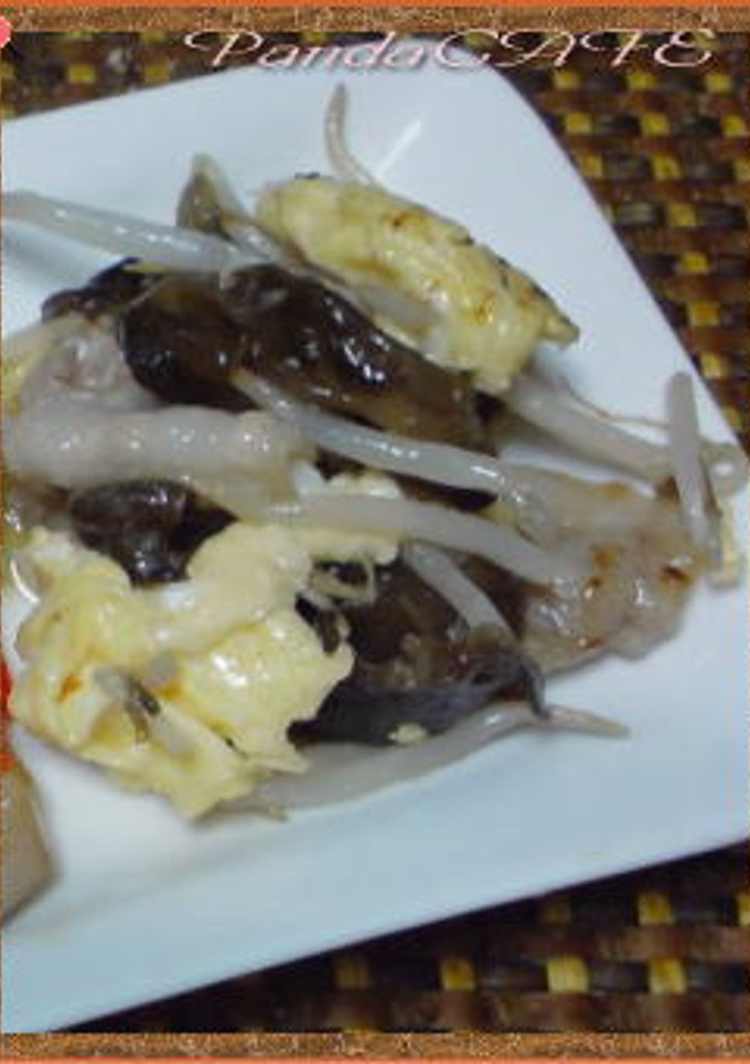 おかずやおつまみに♪木耳と玉子の炒め物　-レシピのメイン写真