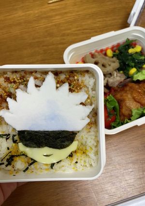 呪術廻戦 簡単☆キャラ弁☆五条悟-レシピのメイン写真