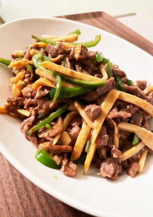 手軽に青椒肉絲-レシピのメイン写真