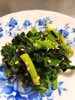 超〜簡単!ほうれん草とわかめのおひたし-レシピのメイン写真