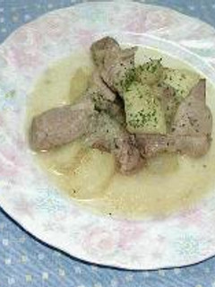 豚肉と林檎のワイン煮込み-レシピのメイン写真