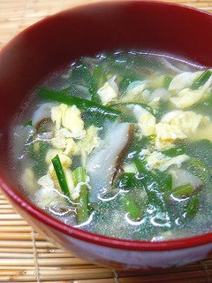 おうちで簡単、ニラ玉中華スープ!-レシピのメイン写真