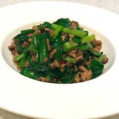 รูปของ 腎臓内科医考案☆減塩ひき肉ニラ炒め