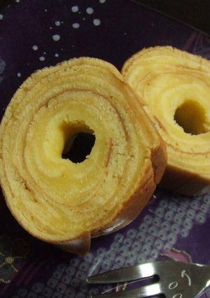 ホットケーキミックスで☆バームクーヘン風-レシピのメイン写真