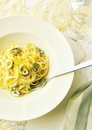 ハラペーニョレモンクリームパスタ-レシピのメイン写真