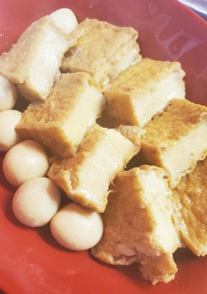 ずぼらメニュー⑤［厚揚げ×うずら］-レシピのメイン写真