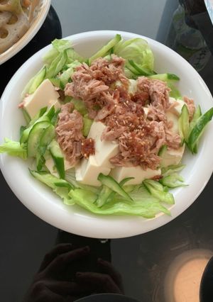 レタスときゅうりツナのポン酢和え-レシピのメイン写真
