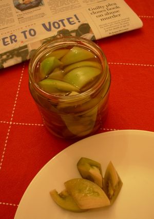 グリーントマトのピクルス-レシピのメイン写真