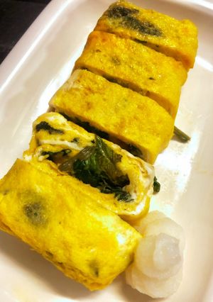 簡単過ぎるほうれん草のだし巻き卵-レシピのメイン写真