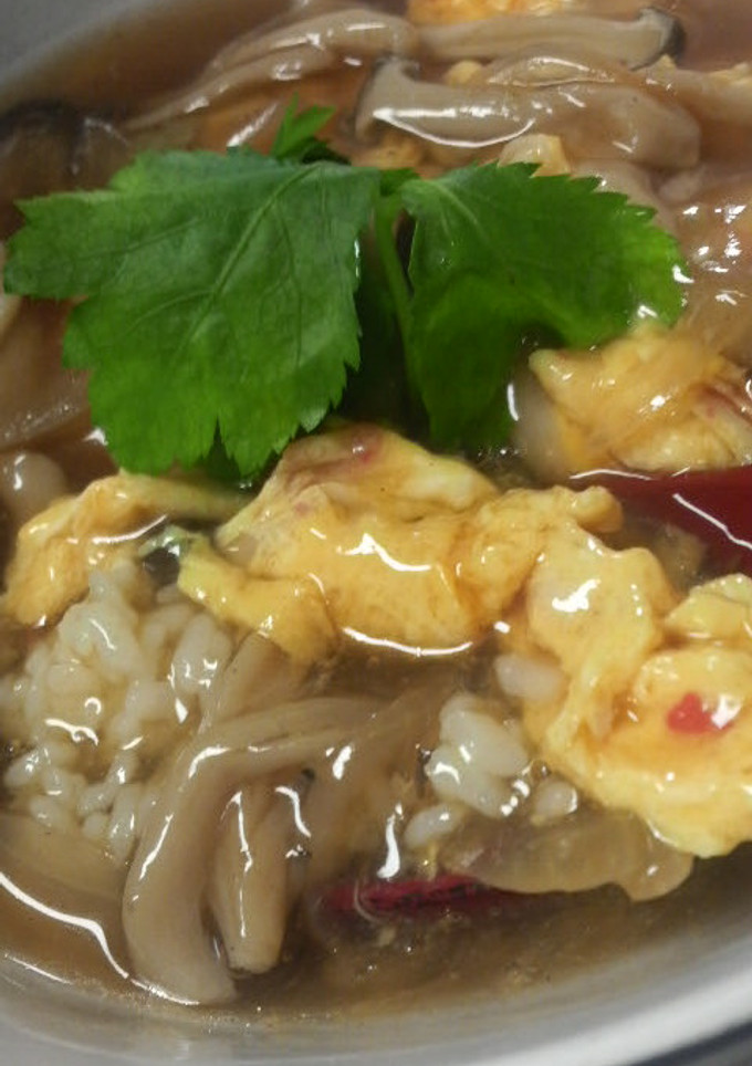 きのこと玉子のしみじみ☆あんかけ丼-レシピのメイン写真