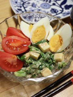 夢咲き菜(菜花)のオーロラサラダ♪︎-レシピのメイン写真