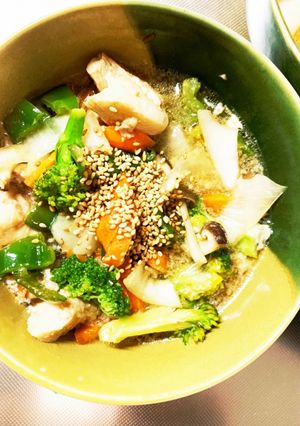 胸肉ブロッコリー甘辛炒め煮味青椒肉絲風-レシピのメイン写真