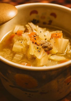 牛ばら肉とお野菜のコンソメスープ-レシピのメイン写真