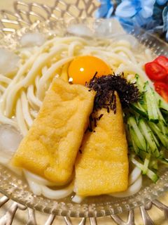 夏に♪簡単冷やしきつねうどん-レシピのメイン写真