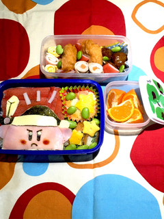 簡単キャラ弁 ソード☆カービィ-レシピのメイン写真