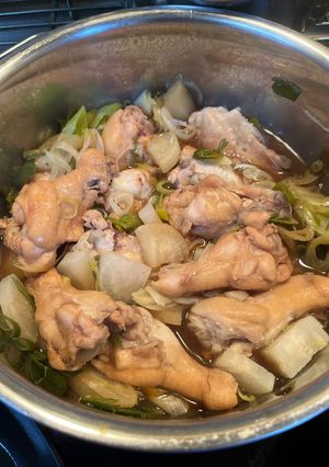 手羽元と大根とネギの煮物-レシピのメイン写真