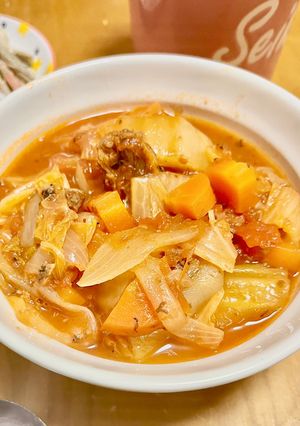フライパンで脂肪燃焼スープ♪-レシピのメイン写真