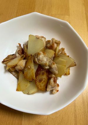 鶏肉とじゃがいものガーリック炒め-レシピのメイン写真