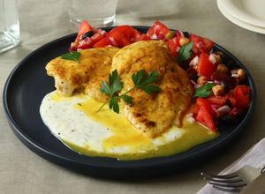 鶏むね1枚！カレーソテーヨーグルトソース-レシピのメイン写真