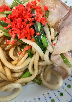簡単　焼きうどん（残り物で）-レシピのメイン写真