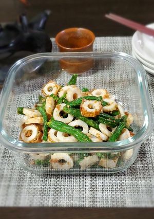 冷凍いんげんと竹輪の簡単胡麻和え-レシピのメイン写真