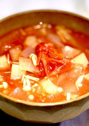 塩分排出トマト味噌汁-レシピのメイン写真