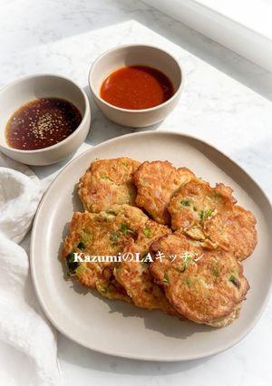 アジアン風味!ぷりっ!つるっの海老の豆腐焼き-レシピのメイン写真