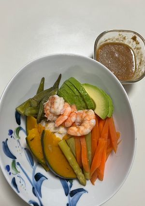 ヘルシー‼︎鶏ハム&温野菜サラダ🥗-レシピのメイン写真