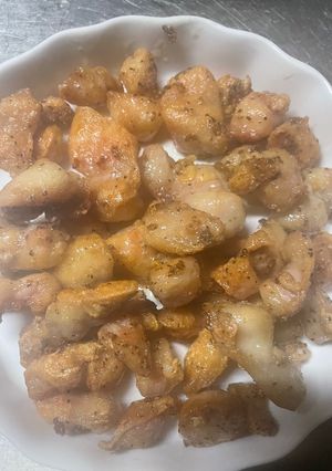 ぼんじりのカリカリ黒胡椒レモン炒め-レシピのメイン写真