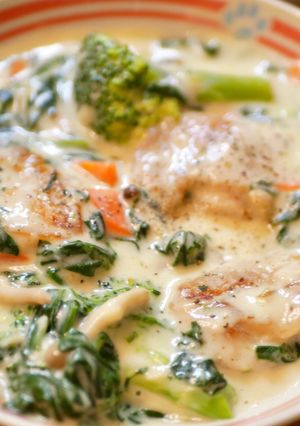 鶏肉のクリーム煮(優しい味わい)-レシピのメイン写真