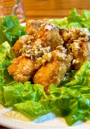 さっぱりと美味しい！揚げ鮭の香味だれ！-レシピのメイン写真
