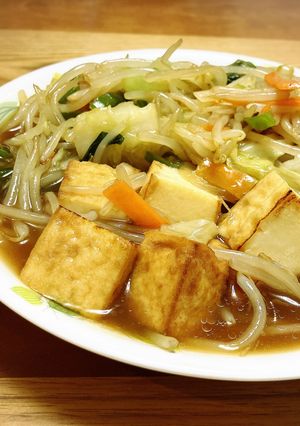 厚揚げあんかけ野菜オイスターソース-レシピのメイン写真