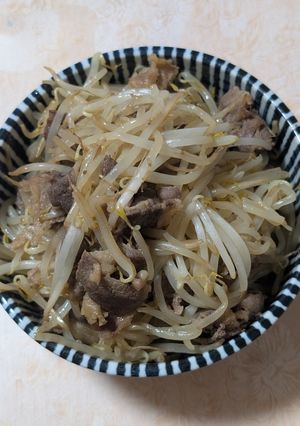 簡単★牛肉ともやしのティダポン炒め-レシピのメイン写真