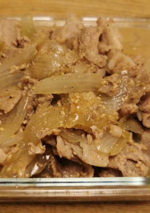 豚こまと玉ねぎ焼肉炒め-レシピのメイン写真