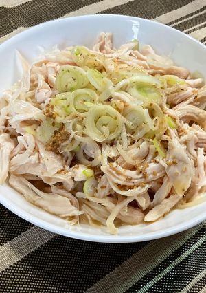 ほぐしチキンのゴマだれぶっかけそうめん-レシピのメイン写真
