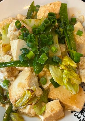 とろっとやさしい豆腐炒め（和風ver）-レシピのメイン写真