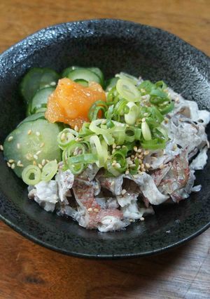 タイの皮の酢の物-レシピのメイン写真