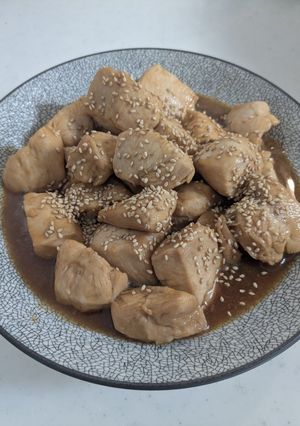 鶏むね肉の甘酢ごま-レシピのメイン写真