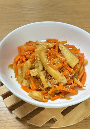 たけのことにんじんのきんぴら-レシピのメイン写真